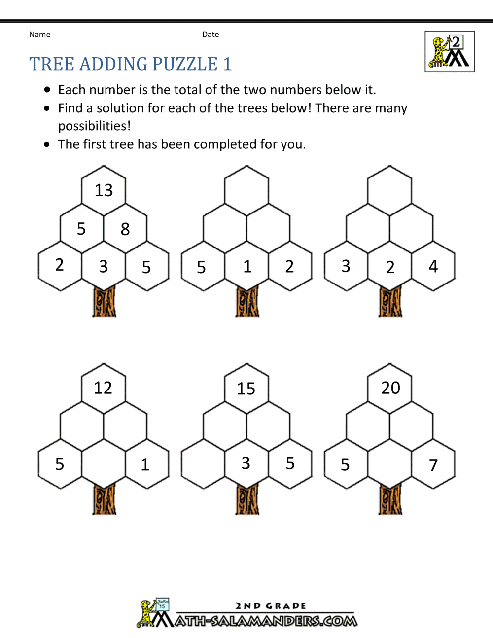 Printable Math Crosswords For Grade 1 Printable Math Crosswords For Grade 1