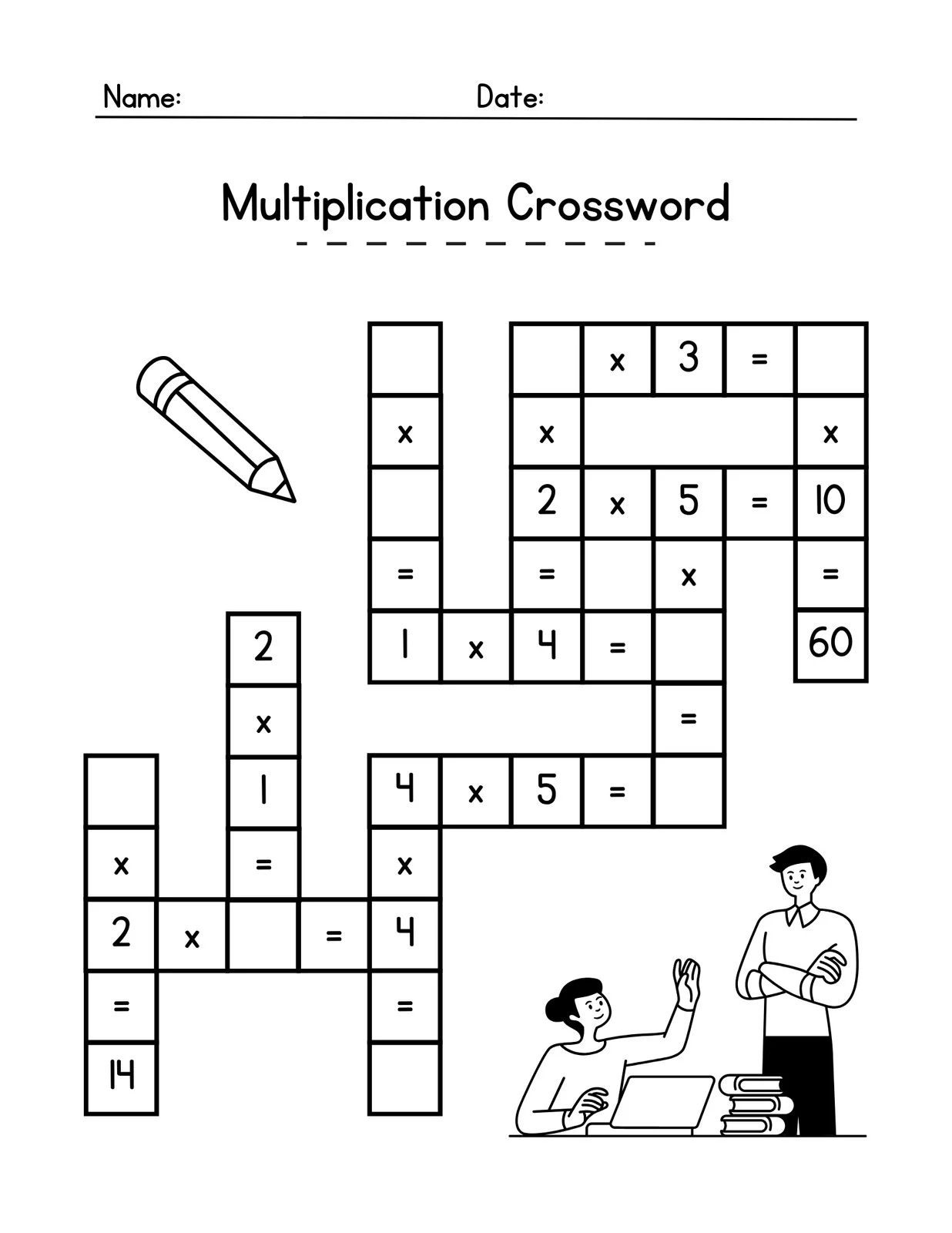 Free Multiplication Worksheet To Use And Print Canva Free Multiplication Worksheet To Use And Print Canva