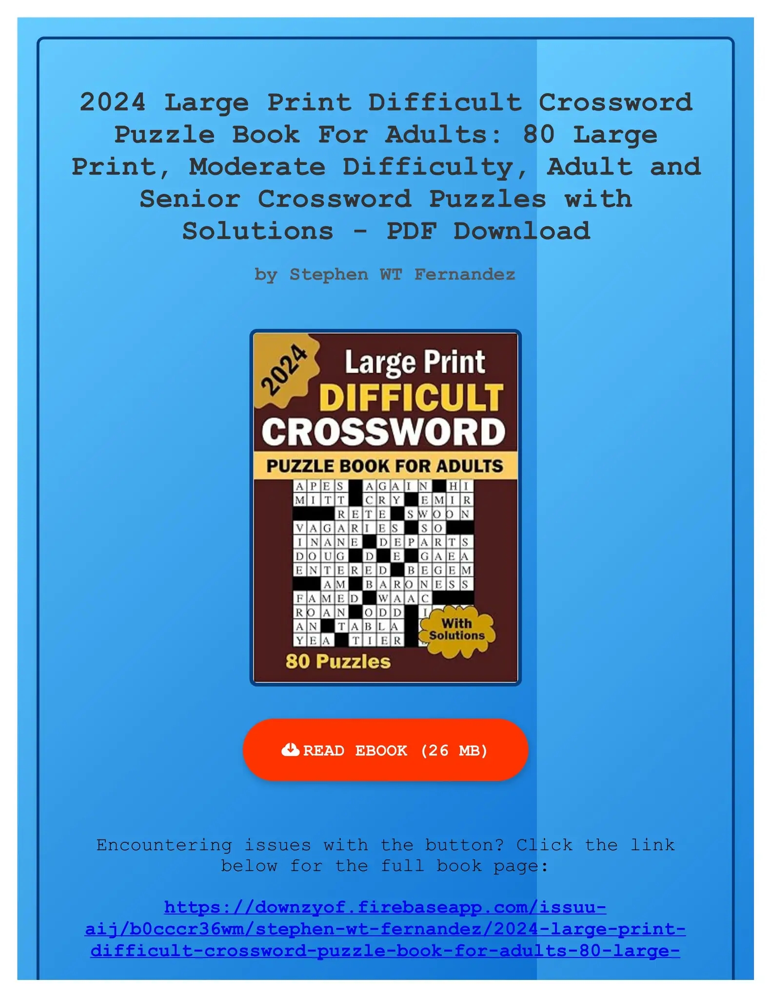 Moderate Crossword Puzzles Printable