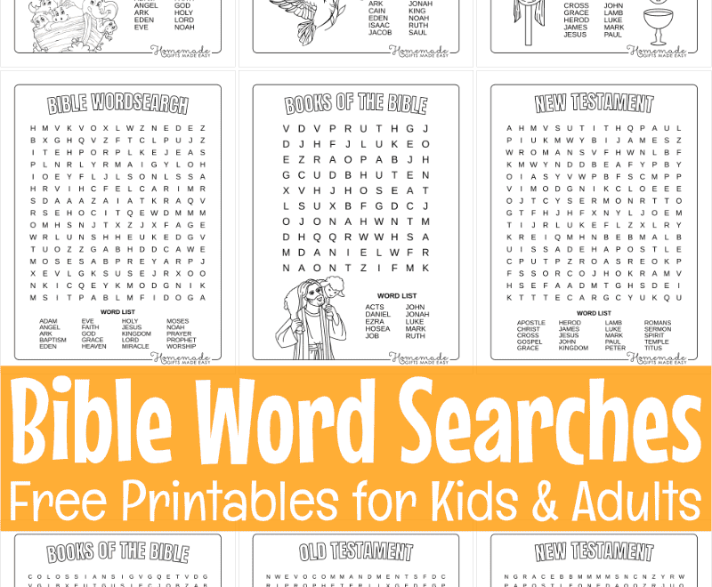 Free Printable Bible Word Search Puzzles For Kids Worksheets Library