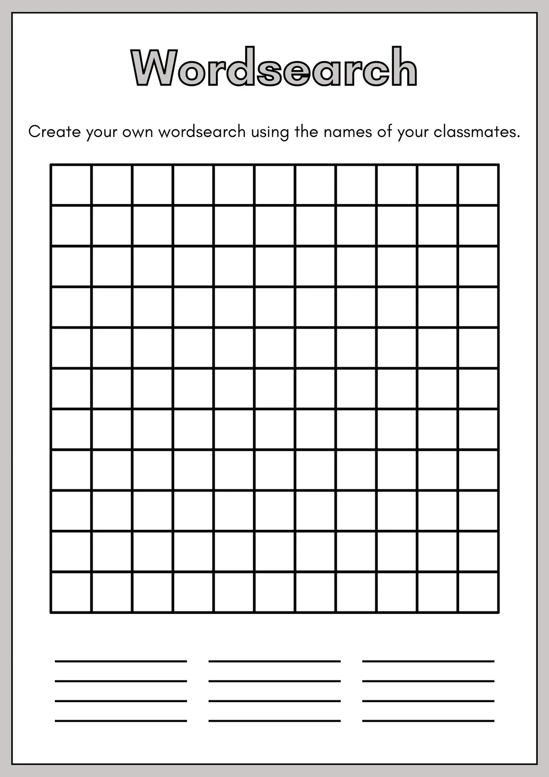Free Printable Word Search Worksheet Templates Canva Free Printable Word Search Worksheet Templates Canva