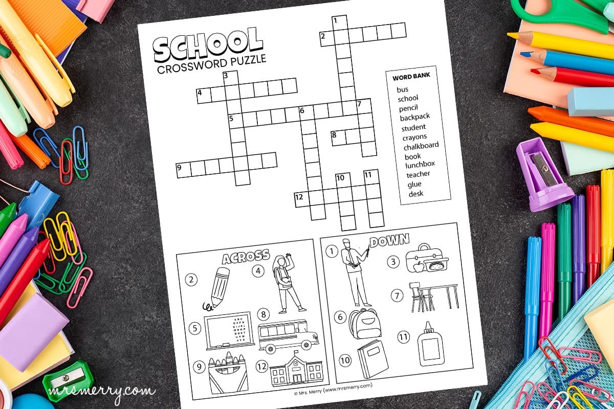 Themed Printable Crossword Puzzles Easy Themed Printable Crossword Puzzles Easy