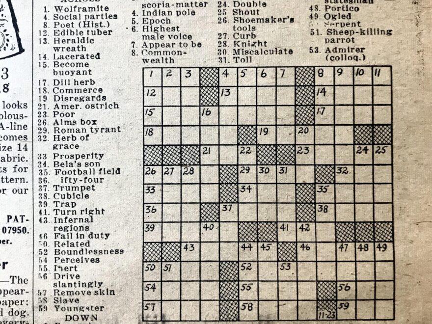 From My Dad s Archives NY Daily News Puzzle From The Day Kennedy Was Assassinated R crossword