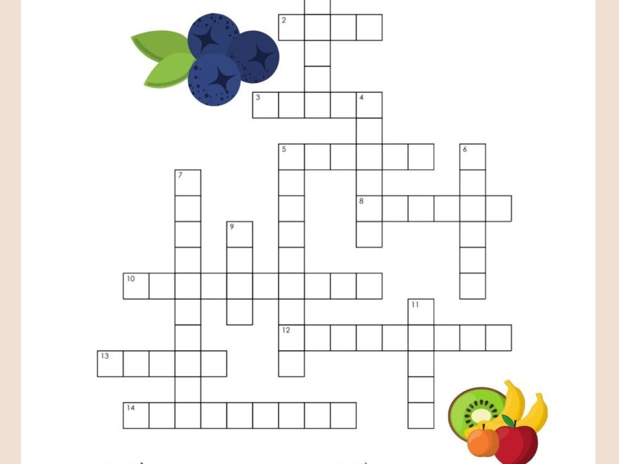 Fruits EFL Crossword Puzzle ITTT