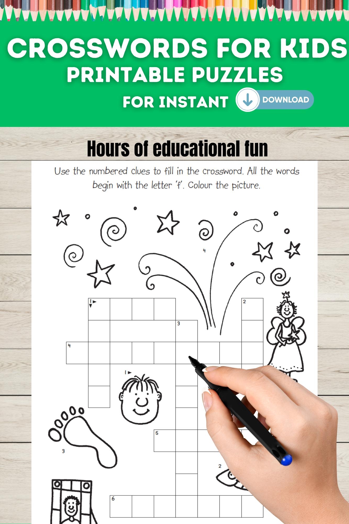 Fun Kids Crossword Puzzle Pages With Solutions Instant Download Printable Crossword Crossword For Kids Fun Crossword Etsy Fun Kids Crossword Puzzle Pages With Solutions Instant Download Printable Crossword Crossword For Kids Fun Crossword Etsy