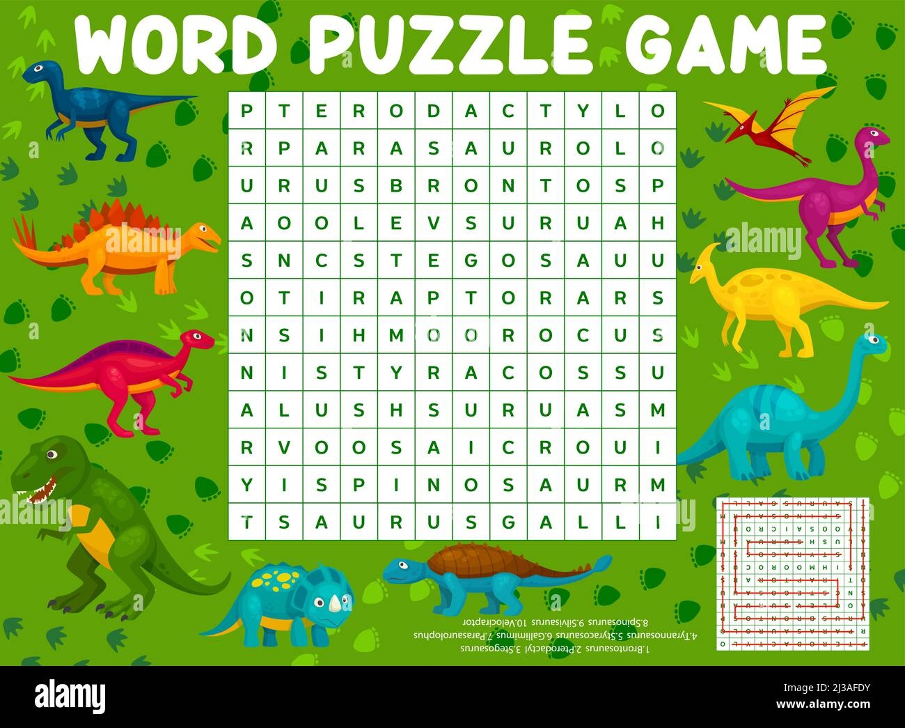 Funny Cartoon Dinosaur Reptiles Word Search Puzzle Vector Game Worksheet Kids Quiz Grid Dino Riddle Or Maze On Background Of Dinosaur Footprints Tyrannosaurus Pterodactyl Stegosaurus Spinosaurus Stock Vector Image Art  Funny Cartoon Dinosaur Reptiles Word Search Puzzle Vector Game Worksheet Kids Quiz Grid Dino Riddle Or Maze On Background Of Dinosaur Footprints Tyrannosaurus Pterodactyl Stegosaurus Spinosaurus Stock Vector Image Art