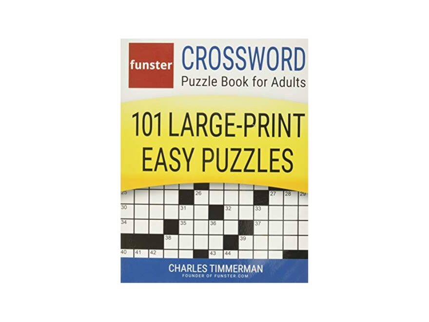 Funster Crossword Puzzle Book For Adults 101 Large Print Easy Puzzles Timmerman Charles Funster 9781732173712 Amazon Books