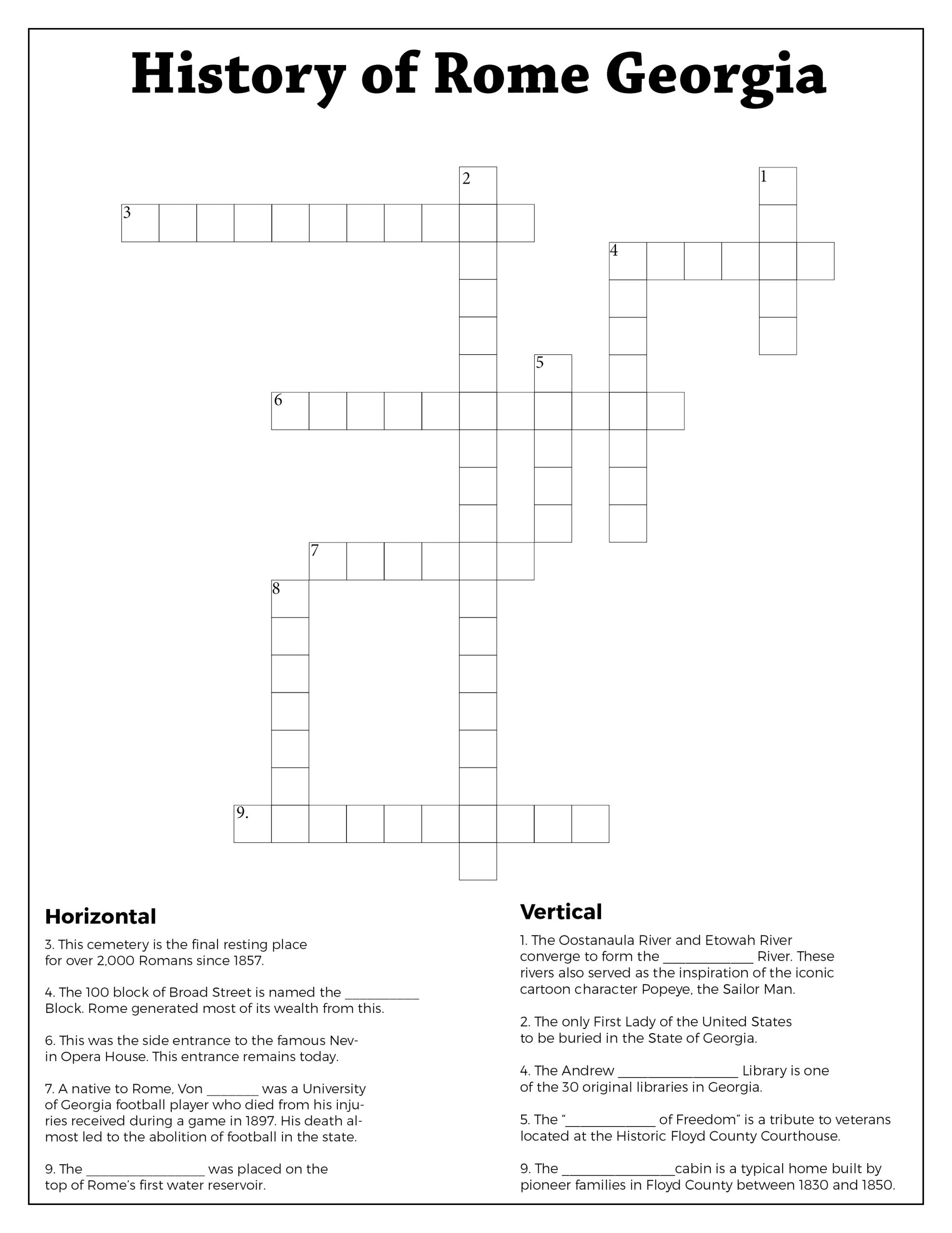 Georgias Rome Office Of Tourism Georgias Rome Puzzles Worksheets Library Georgias Rome Office Of Tourism Georgias Rome Puzzles Worksheets Library