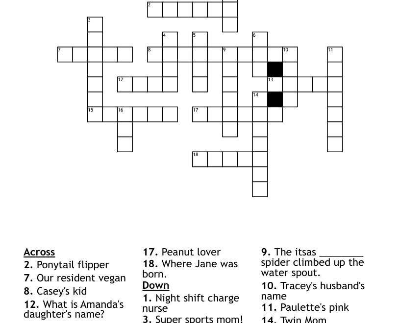 Getting To Know You Crossword WordMint