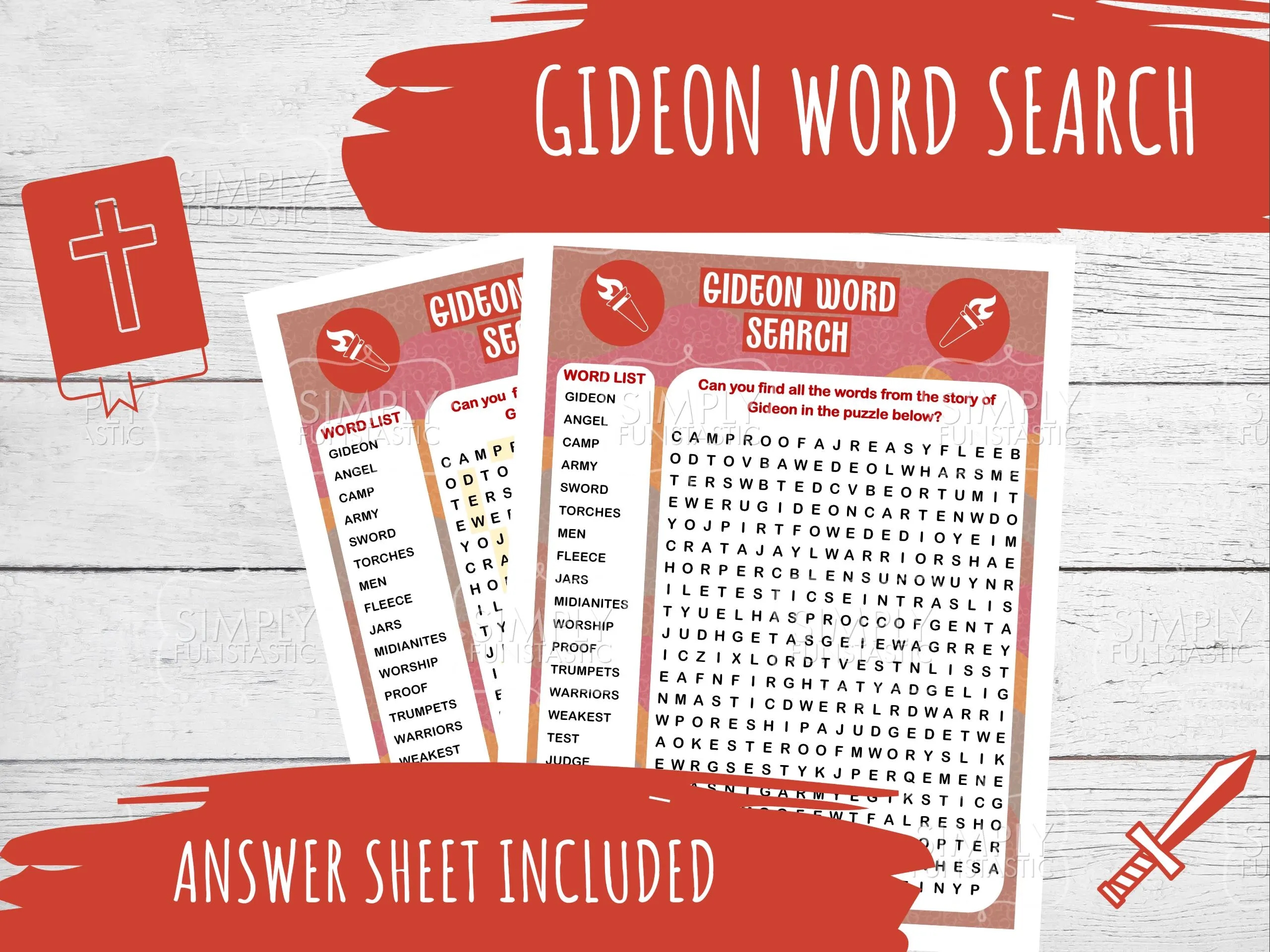 Printable Gideon Crossword Printable Gideon Crossword