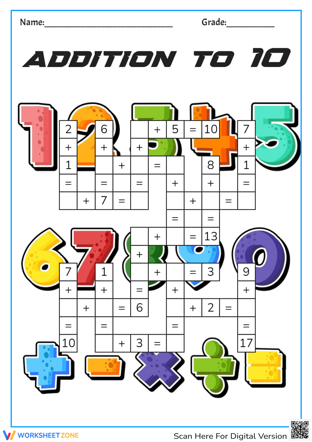 Math Words Crossword Puzzle Printable Sheets Math Words Crossword Puzzle Printable Sheets