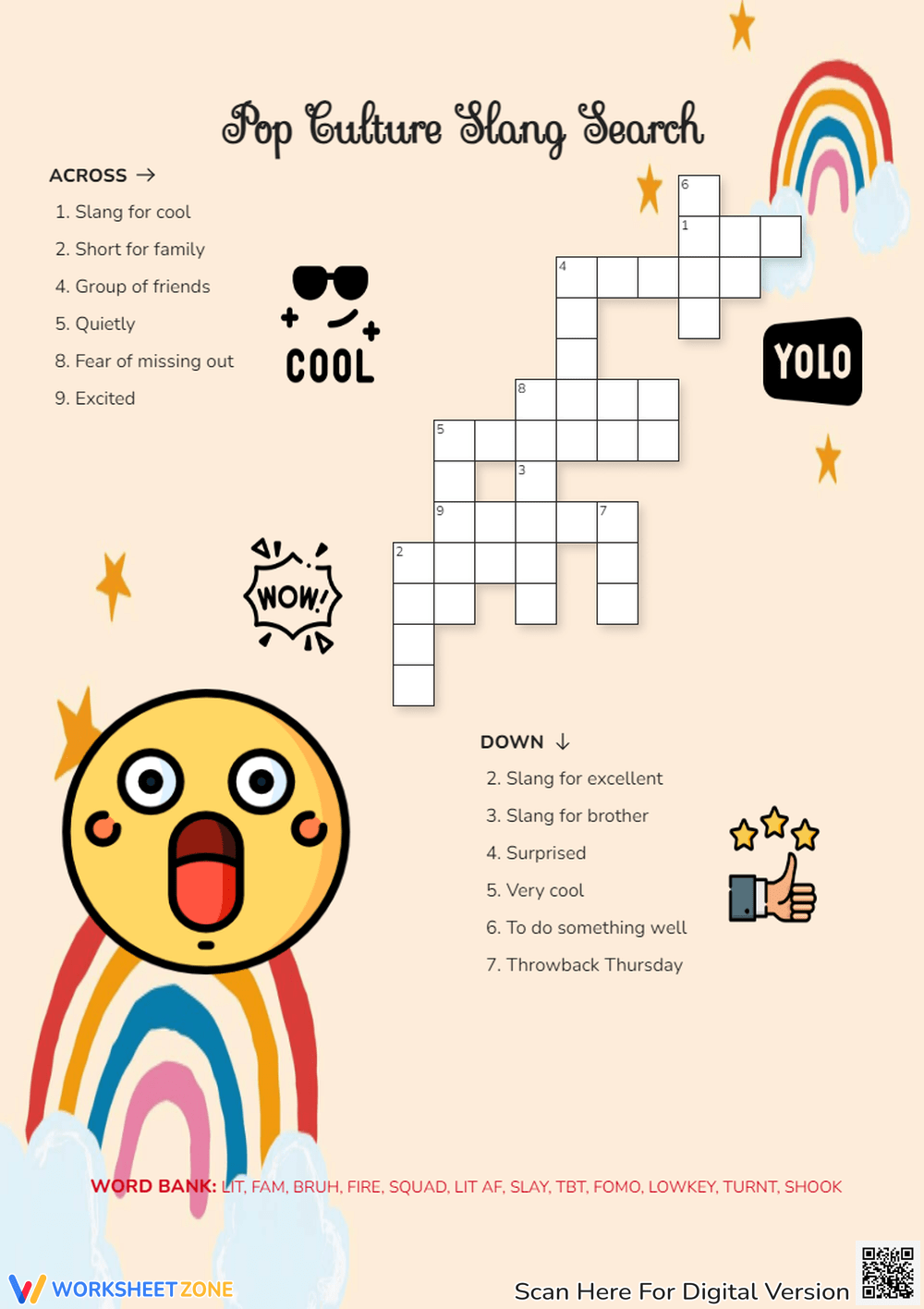 Grade 1 Pop Culture Crossword Puzzles Worksheets Printable Grade 1 Pop Culture Crossword Puzzles Worksheets Printable