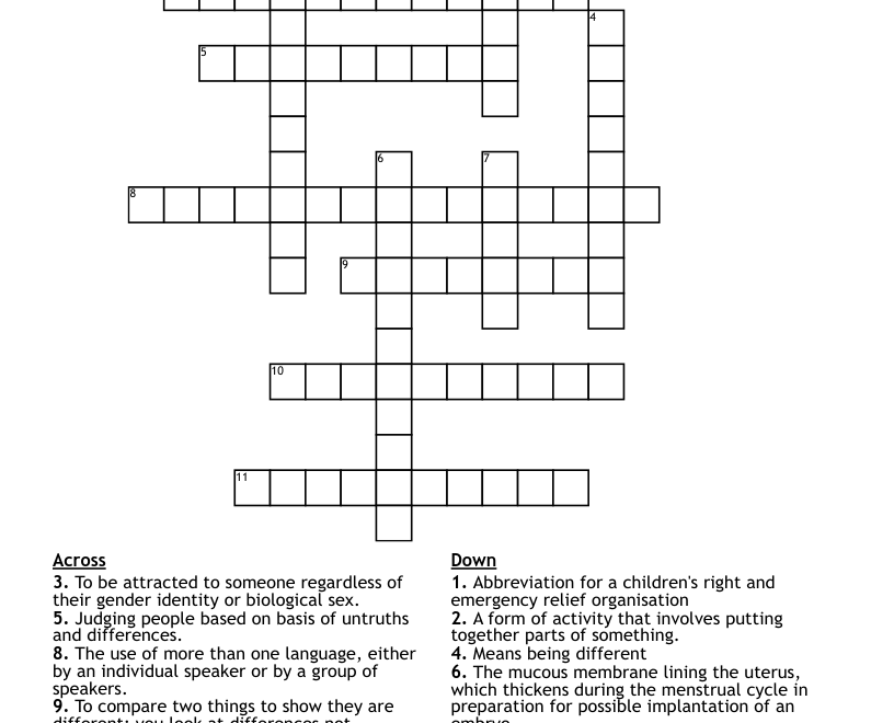 Grade 10 Crossword Puzzle WordMint