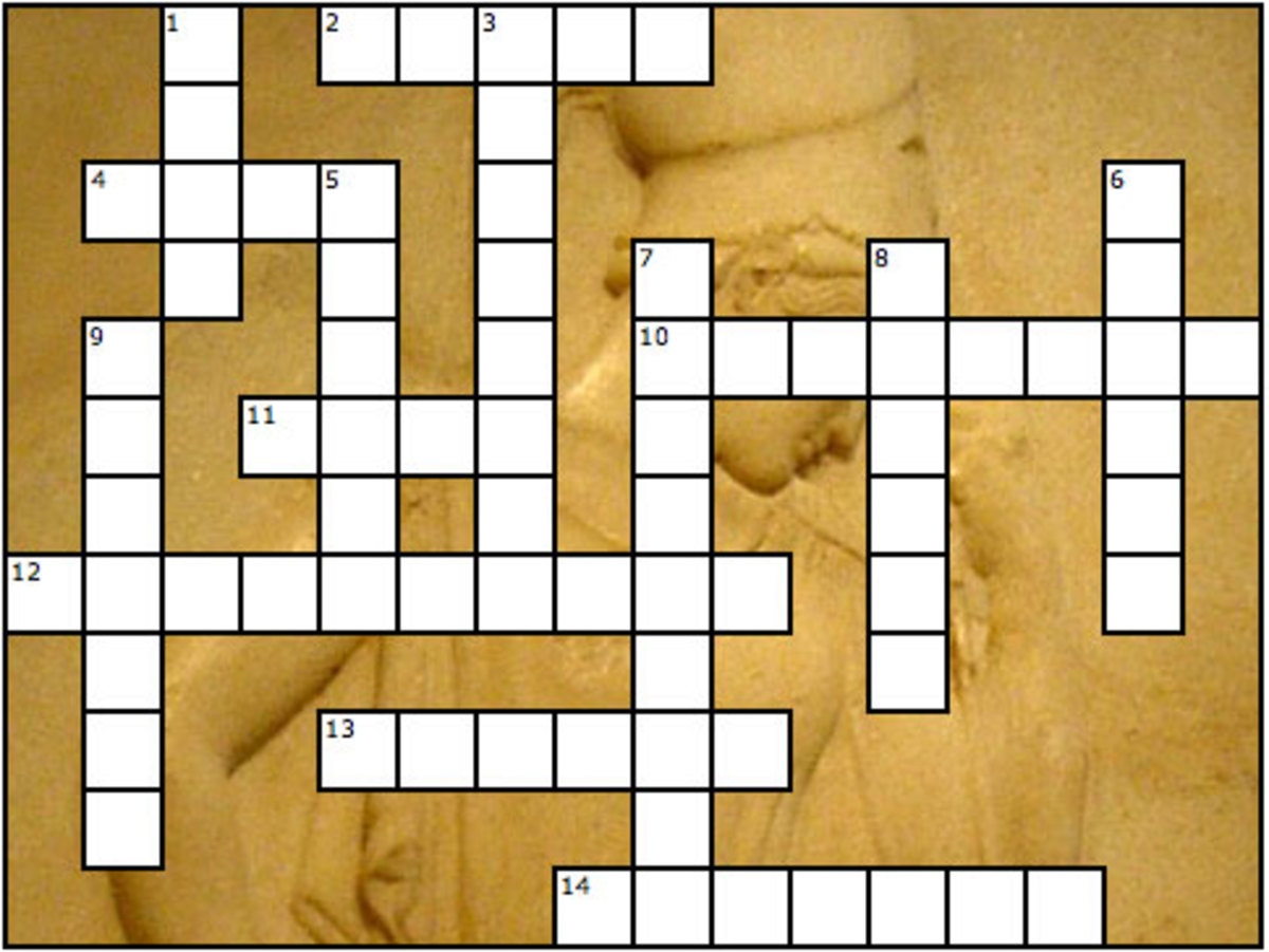 Greek Gods Crossword And Word Search Puzzles HubPages