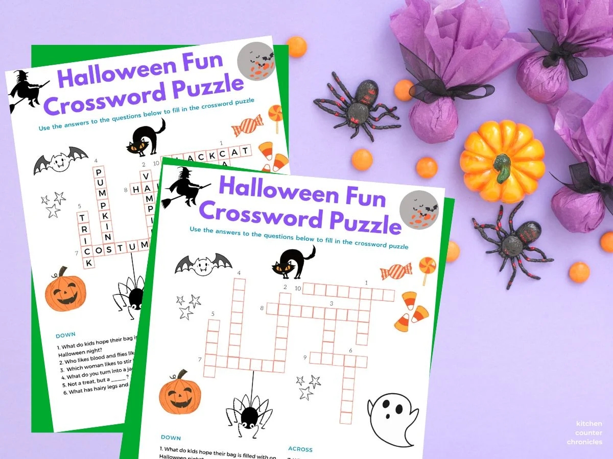 Printable Fun Crossword Puzzles