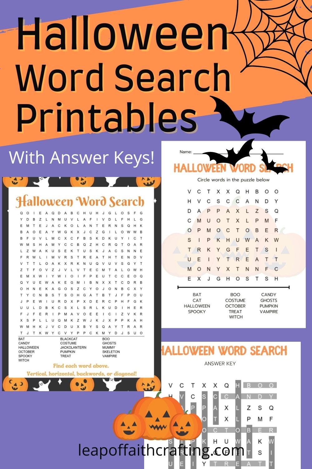 Halloween Word Search Printable 2 Versions With Answer Key Leap Of Faith Crafting Halloween Word Search Printable 2 Versions With Answer Key Leap Of Faith Crafting