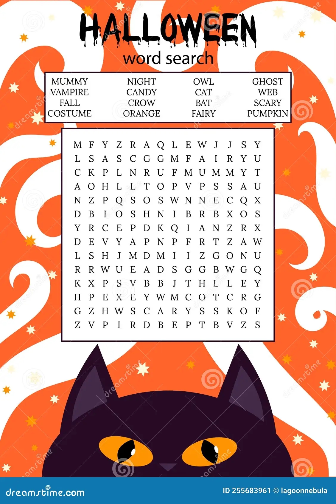 Halloween Word Search Puzzle October Crossword Game Stock Vector Illustration Of Halloween Education 255683961 Halloween Word Search Puzzle October Crossword Game Stock Vector Illustration Of Halloween Education 255683961