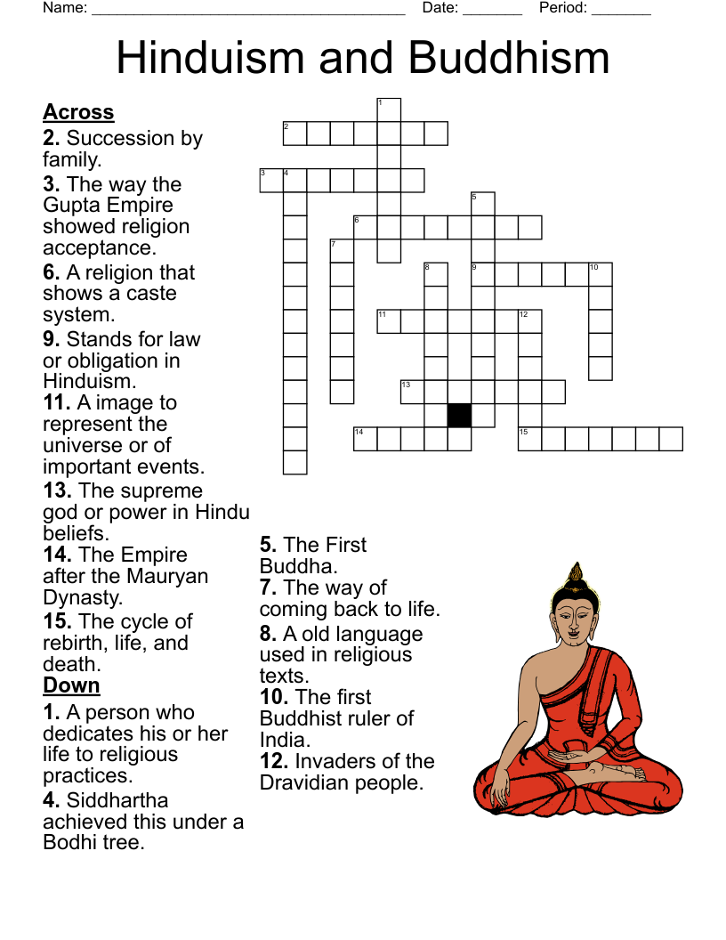 Hinduism Crossword WordMint Hinduism Crossword WordMint