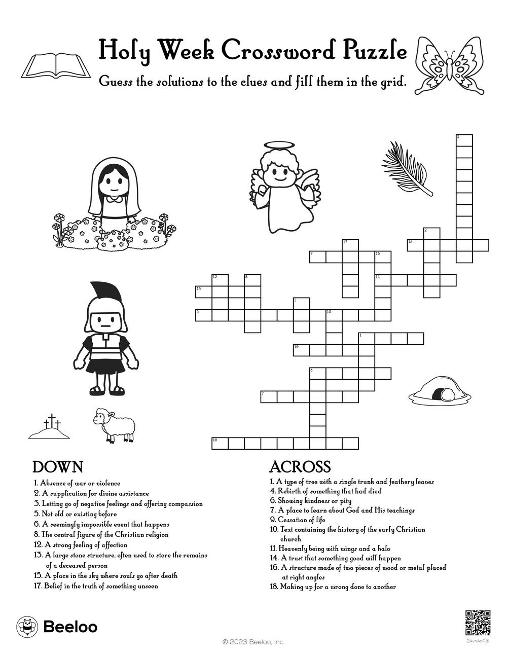 Holy Week Crossword Puzzle Beeloo Printable Crafts And Activities For Kids Holy Week Crossword Puzzle Beeloo Printable Crafts And Activities For Kids