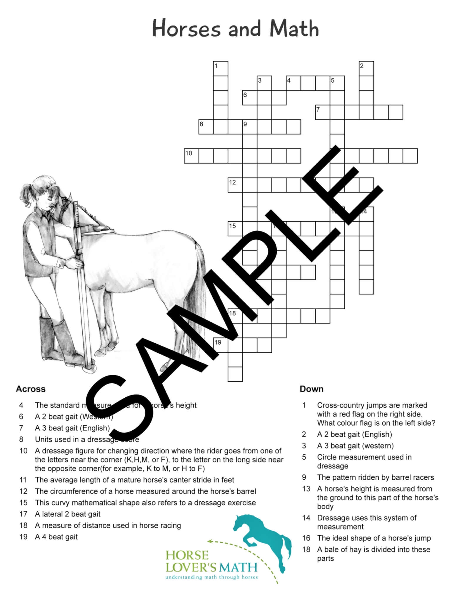Printable Math Crosswords Printable Math Crosswords