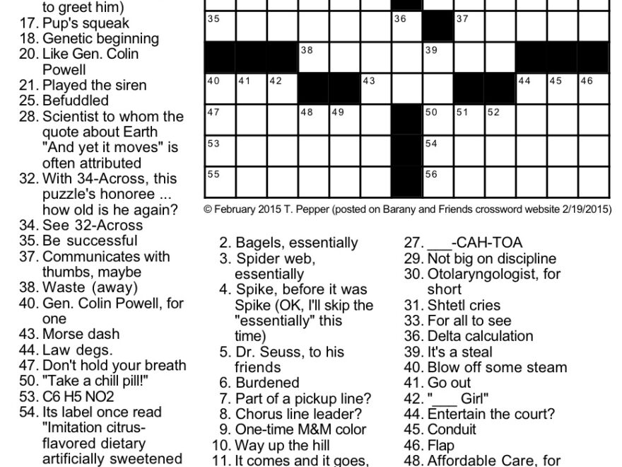 Huh Could You Repeat That Crossword Puzzle