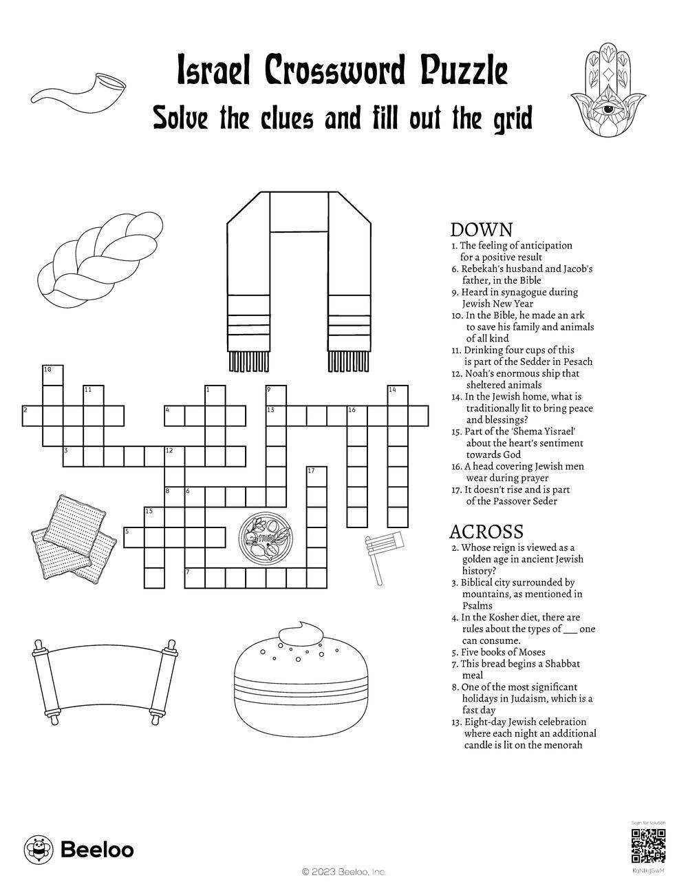 Israel Crossword Puzzle Beeloo Printable Crafts And Activities For Kids Israel Crossword Puzzle Beeloo Printable Crafts And Activities For Kids