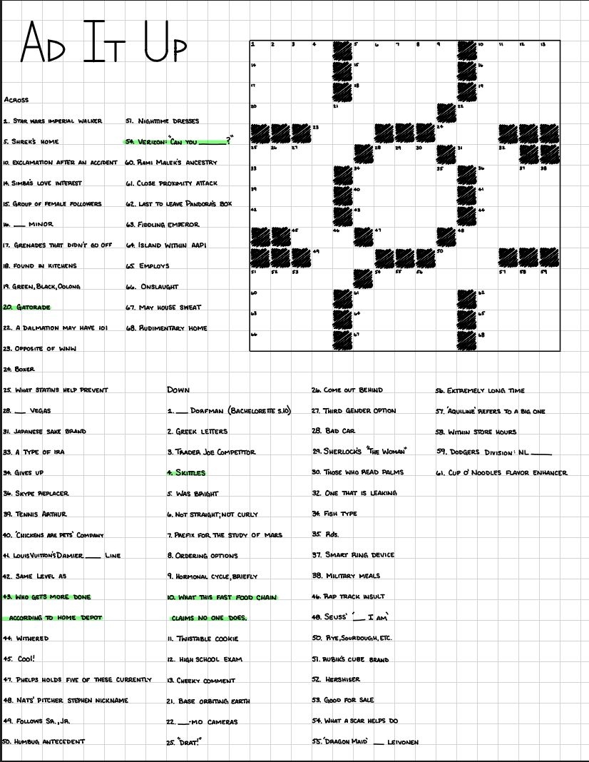 Novice Crossword Puzzles Printable