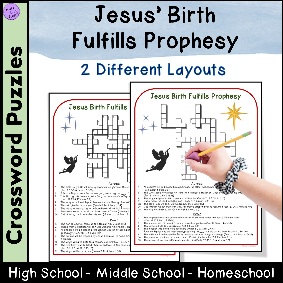 Jesus Birth Fulfills Bible Prophesy Christmas Crossword Puzzle Activity Classful Jesus Birth Fulfills Bible Prophesy Christmas Crossword Puzzle Activity Classful