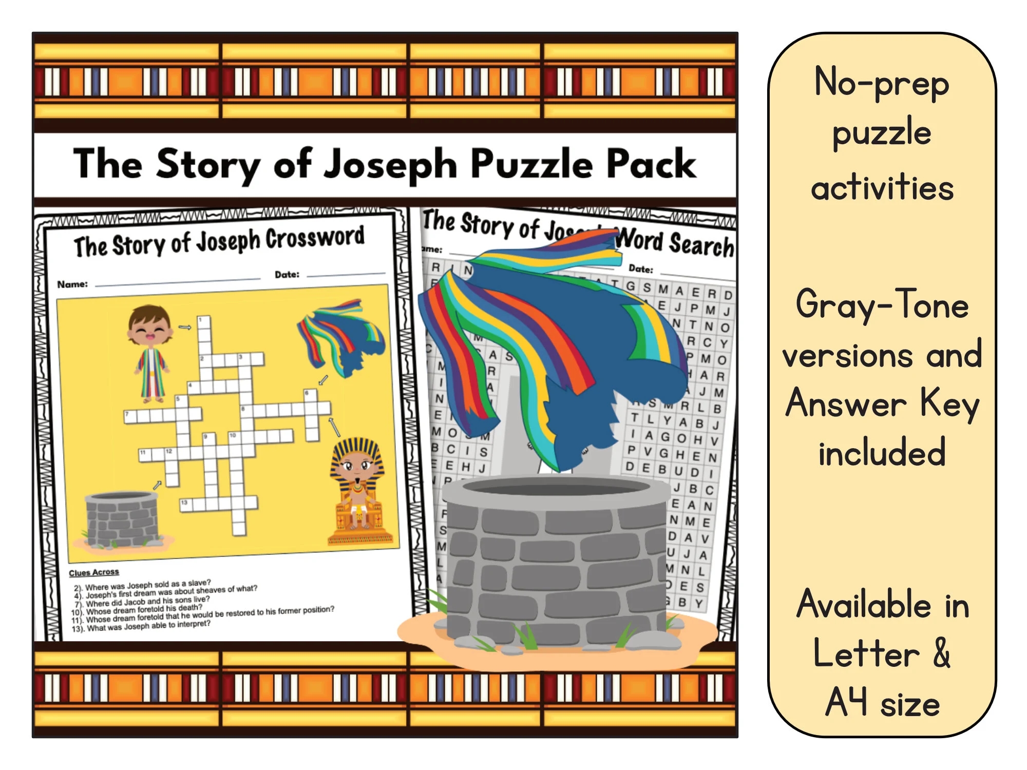 Joseph Puzzle Etsy Joseph Puzzle Etsy
