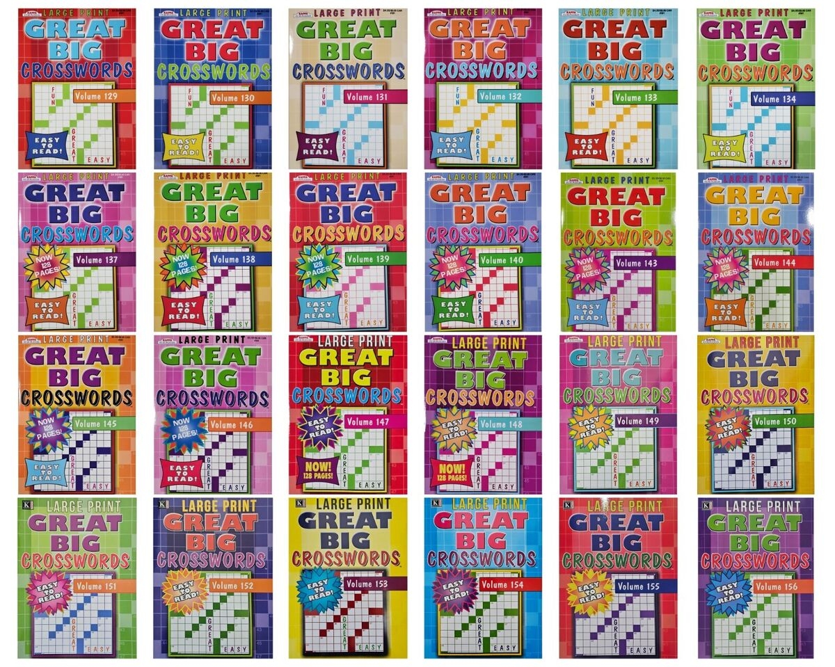Kappa Large Print Great Big Crosswords Puzzle Books 24 Different Volumes U PICK EBay
