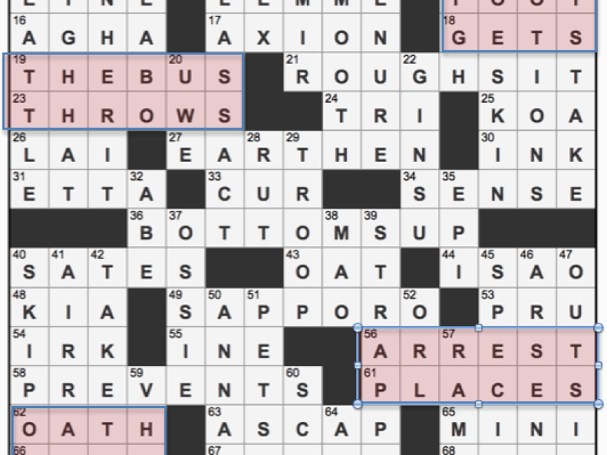 L A Times Crossword Corner Friday June 17 2016 James Sajdak