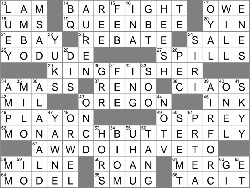 LA Times Crossword 13 Aug 25 Wednesday LAXCrossword