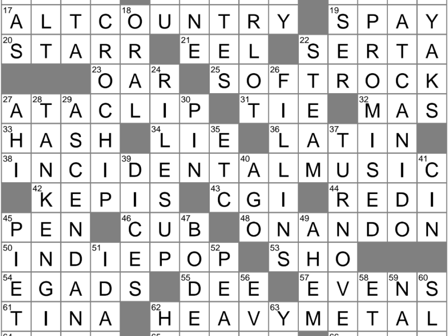 LA Times Crossword 25 Apr 25 Friday LAXCrossword