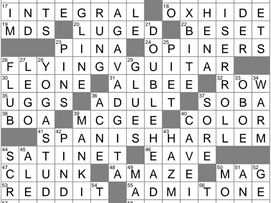 LA Times Crossword 25 Mar 23 Saturday LAXCrossword