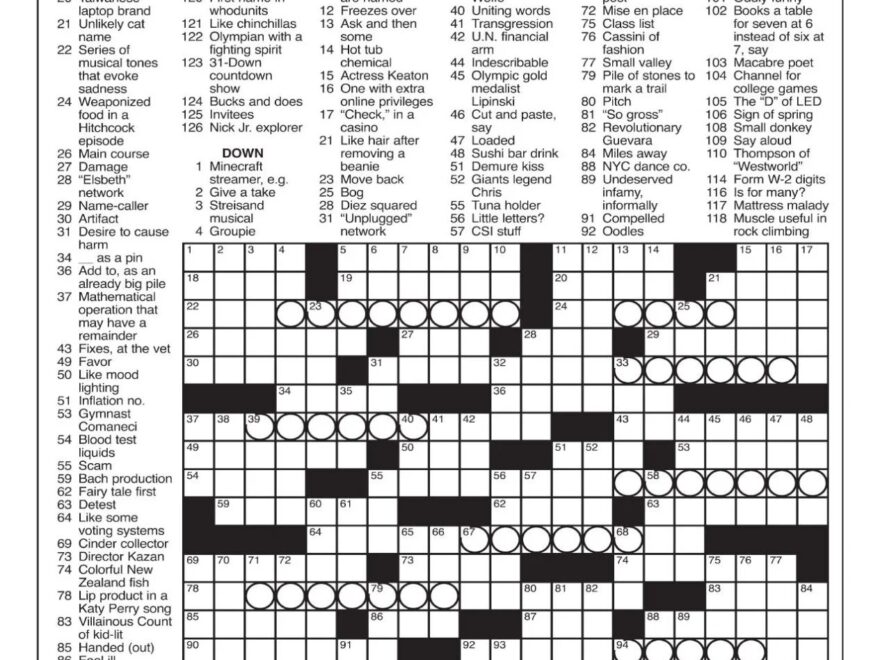 LA Times Crossword Aug 3 2025 Crosswords Yakimaherald