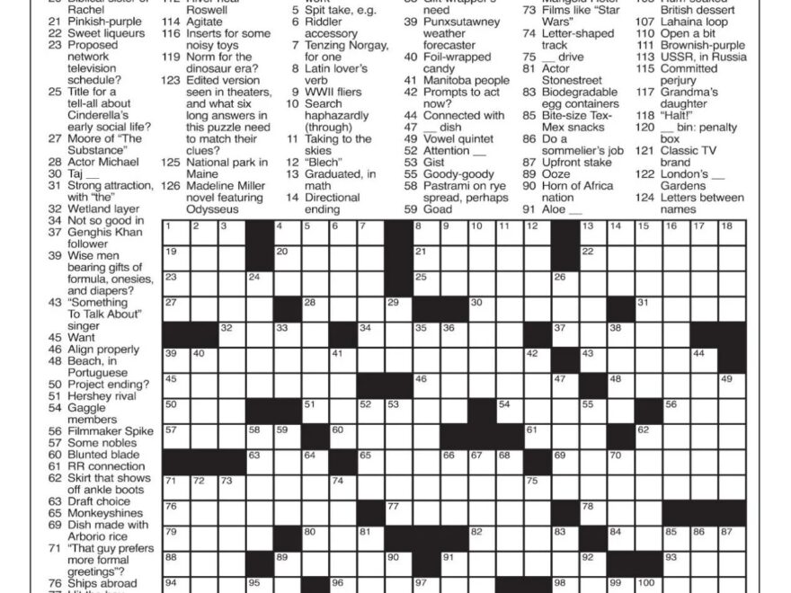 LA Times Crossword July 6 2025 Crosswords Yakimaherald