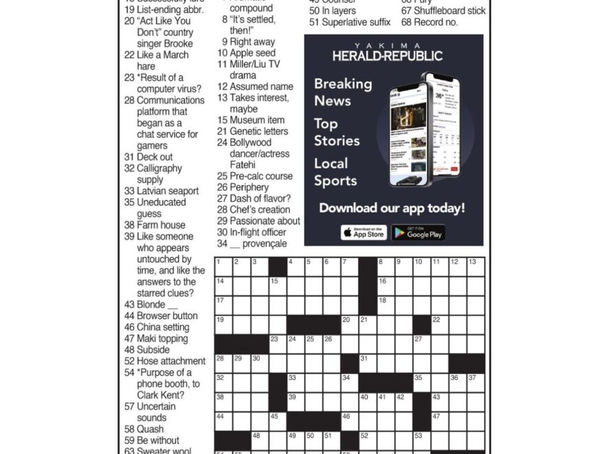 LA Times Crossword May 20 2022 Crosswords Yakimaherald