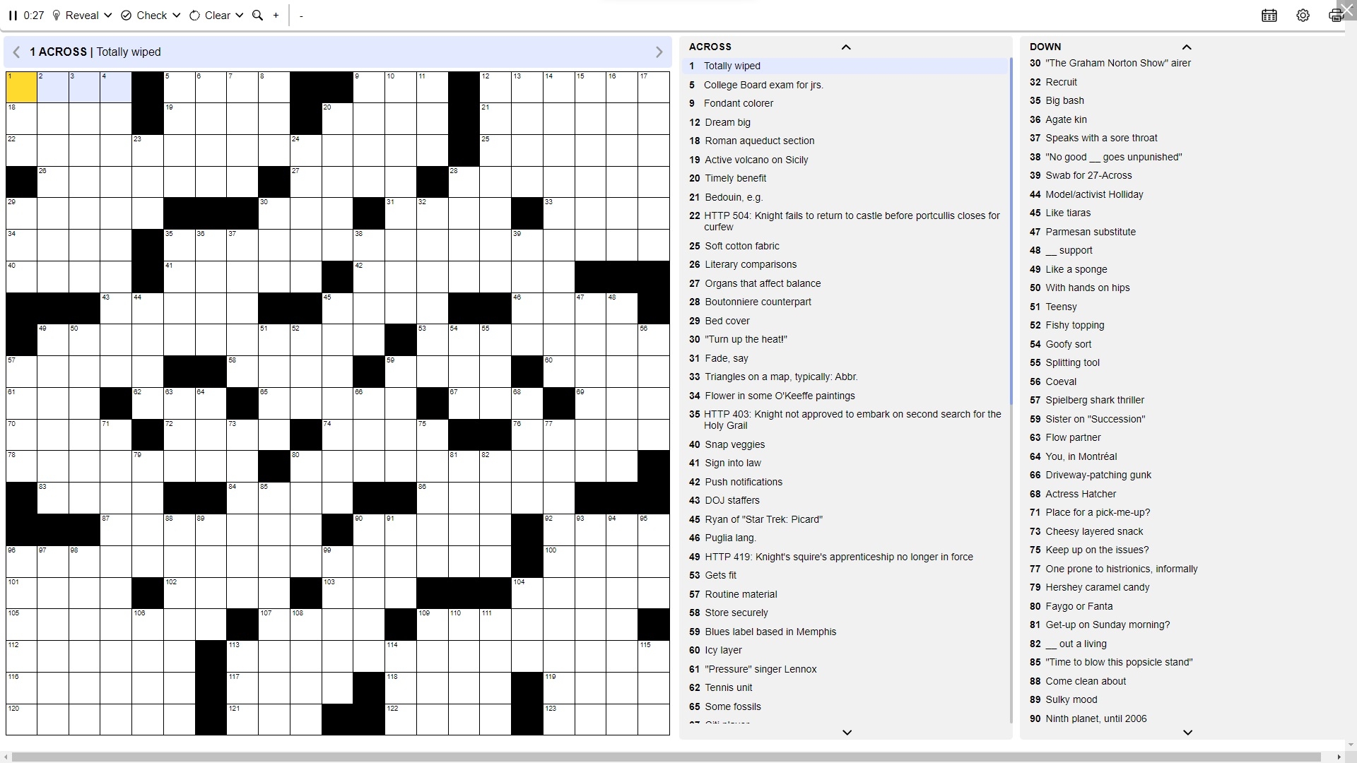 LA Times Crossword Play Online On SilverGames  LA Times Crossword Play Online On SilverGames