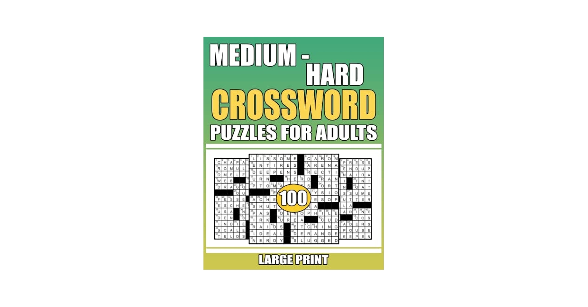 Large Print 100 Medium Hard Crossword Puzzles For Adults Medium Hard Level Puzzles To Challenge Your Brain Large Print Crossword Puzzle Book With Solution For Adults Seniors Teens E Rogers Betty 9798832680910  Large Print 100 Medium Hard Crossword Puzzles For Adults Medium Hard Level Puzzles To Challenge Your Brain Large Print Crossword Puzzle Book With Solution For Adults Seniors Teens E Rogers Betty 9798832680910