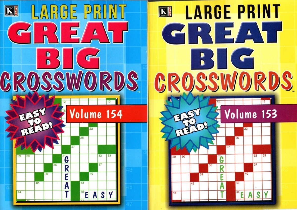 Printable Big Crosswords