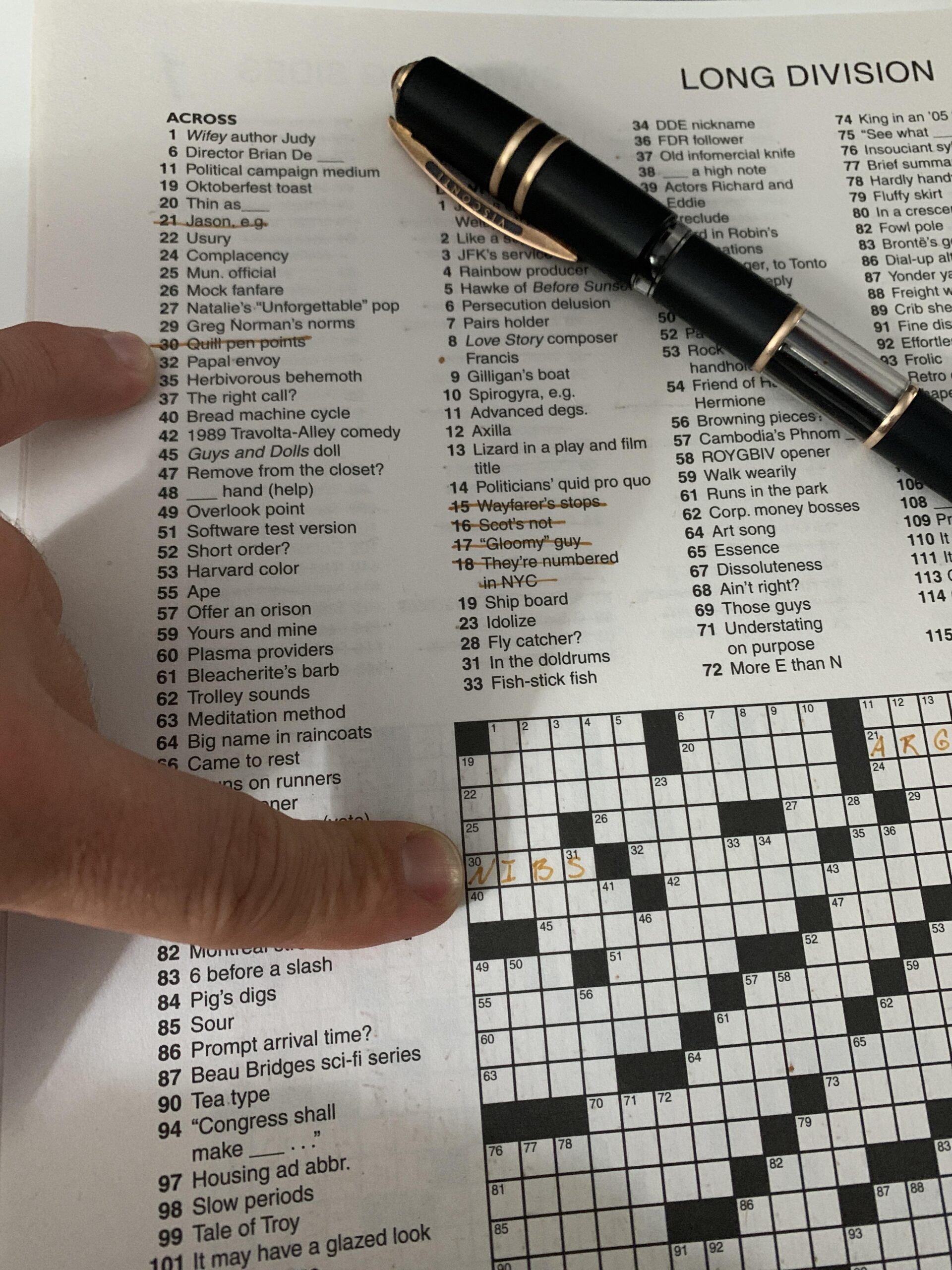 Look At What Came Up In My Crossword R fountainpens Look At What Came Up In My Crossword R fountainpens