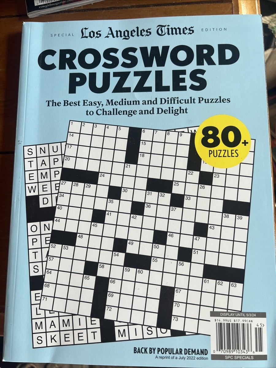 Los Angeles Times Special Edition April 2024 Crossword Puzzles NEW EBay Los Angeles Times Special Edition April 2024 Crossword Puzzles NEW EBay