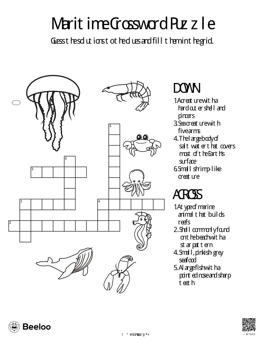 Maritime Crossword Puzzle Beeloo Printable Crafts And Activities For Kids Maritime Crossword Puzzle Beeloo Printable Crafts And Activities For Kids