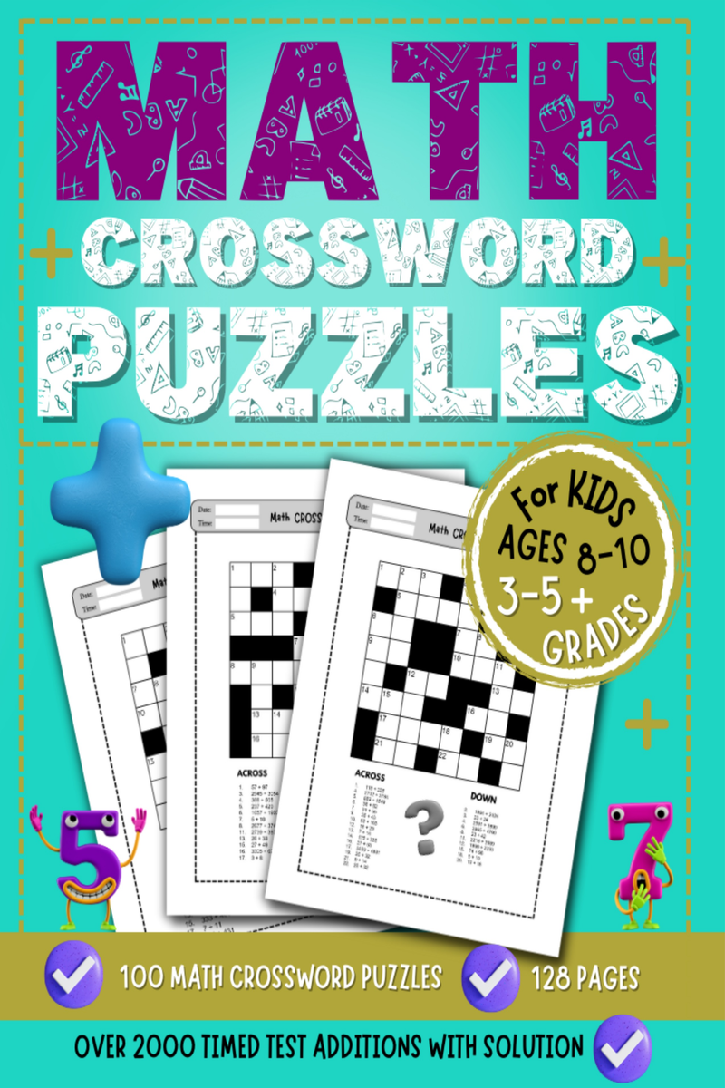Math Crossword Puzzles For Kids Math Crossword Puzzles For Kids