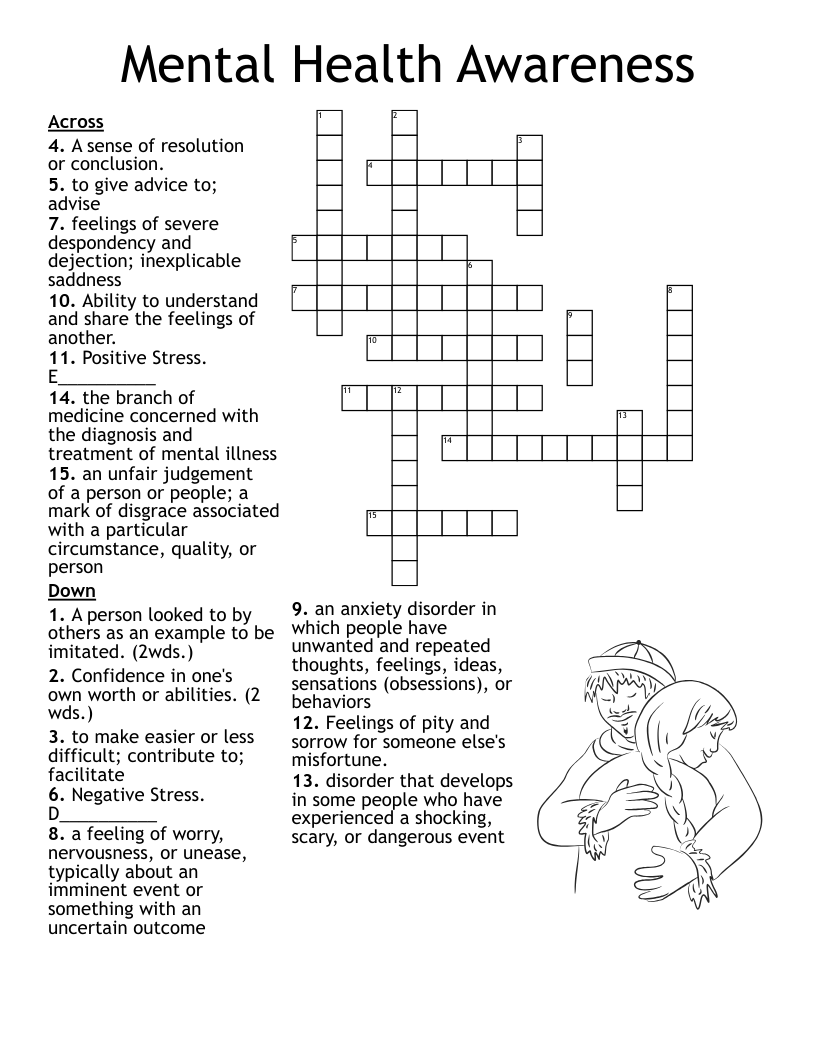 Mental And Emotional Health Crossword Puzzle WordMint Mental And Emotional Health Crossword Puzzle WordMint