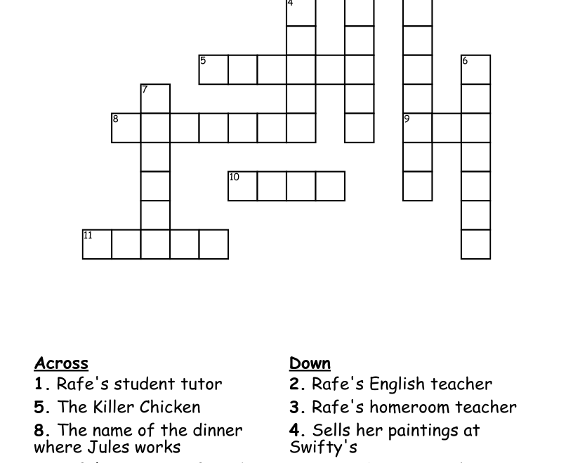 Middle School Crossword WordMint