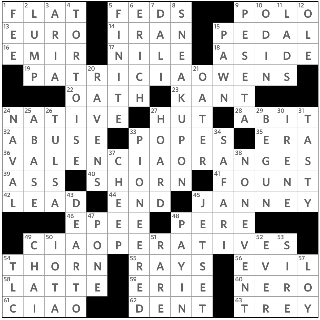 Wall Street Journal Printable Crossword Puzzles