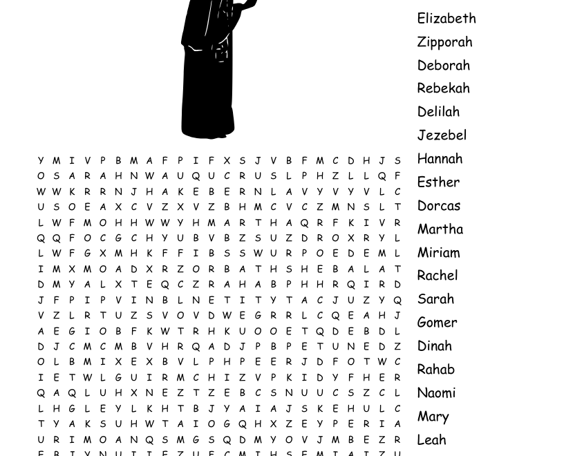 Mothers Of The Bible Crossword WordMint