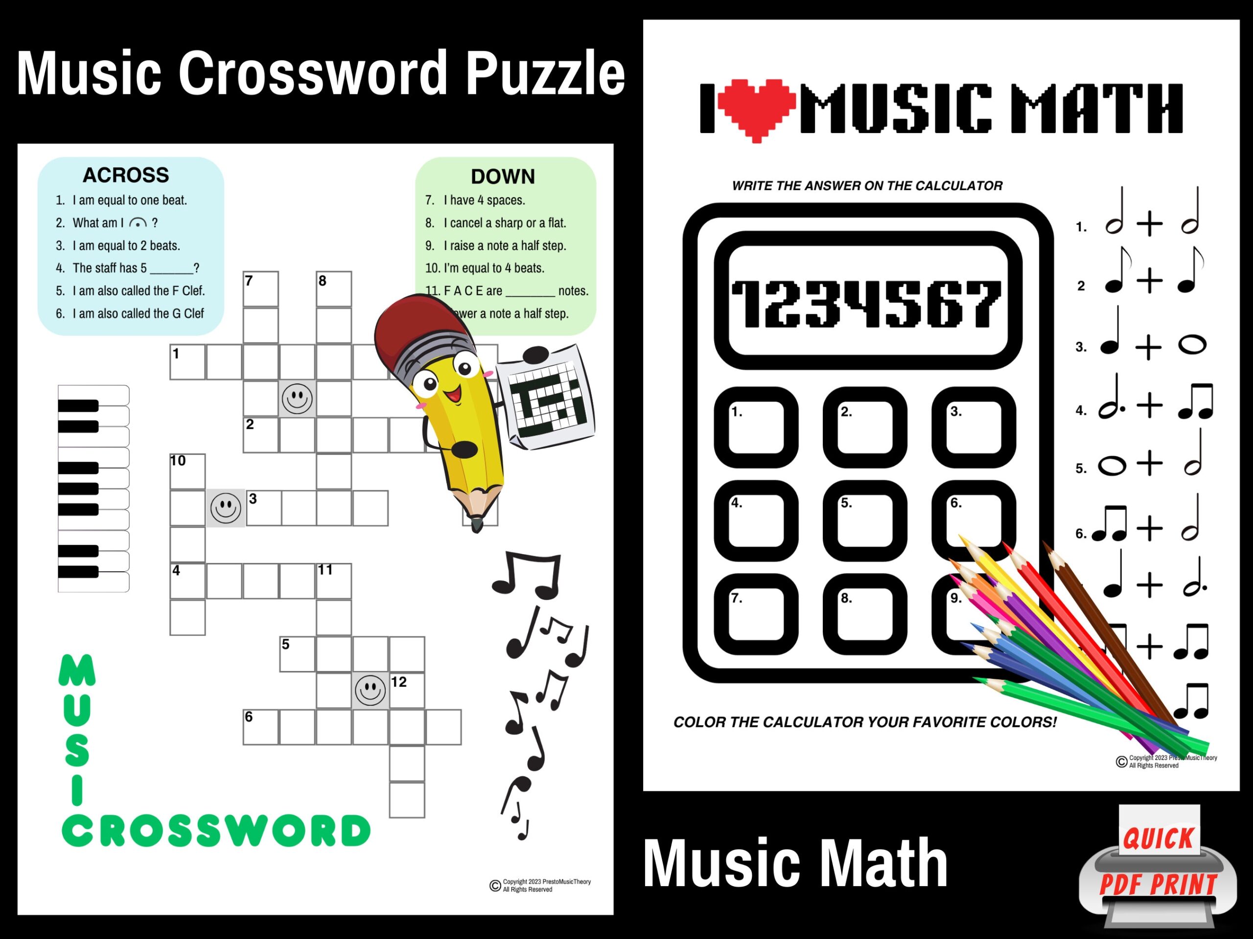 Printable Music Theory Worksheets Crossword Printable Music Theory Worksheets Crossword