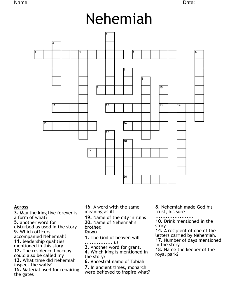 Nehemiah 2 8 Word Search WordMint Nehemiah 2 8 Word Search WordMint